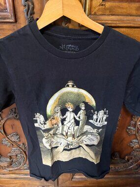 THE PROMISED NEVERLAND Unisex T Shirt Small Black Anime Dark Academia Gothic